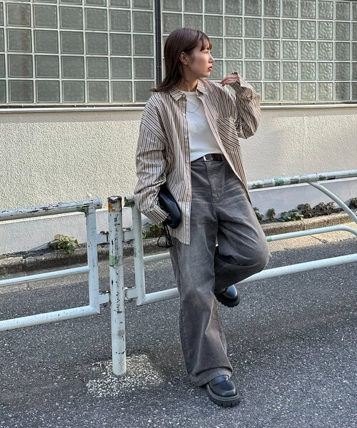 DISCOAT（ディスコート）の「【ユニセックス】コールオーバーダイワイドパンツ（その他パンツ・レディース・ブラウン/グレー・MEDIUM/LARGE）」の8枚目の写真