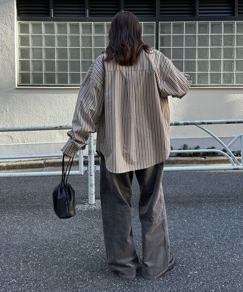 DISCOAT（ディスコート）の「【ユニセックス】コールオーバーダイワイドパンツ（その他パンツ・レディース・ブラウン/グレー・MEDIUM/LARGE）」の9枚目の写真