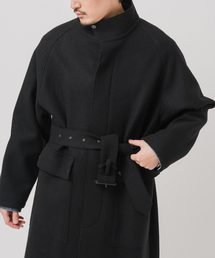 ニット メルトン モーターサイクル コート