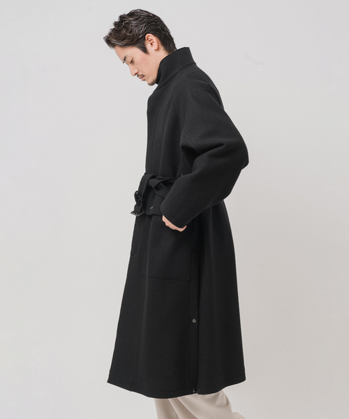 モーターサイクルコート ニット メルトン モーターサイクル コート（その他アウター）｜EDIFICE