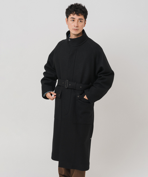 セール】ニット メルトン モーターサイクル コート（その他アウター