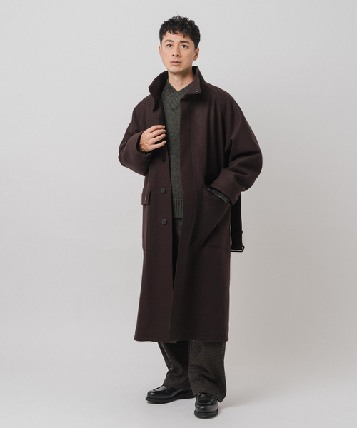 セール】ニット メルトン モーターサイクル コート（その他アウター