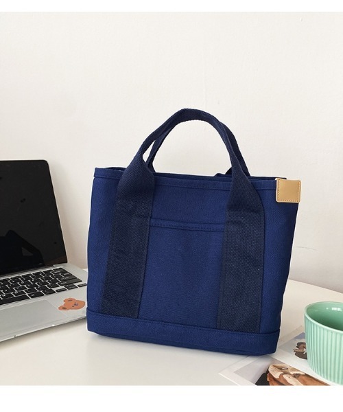 BACKYARD FAMILY(バックヤードファミリー)の「ミニトートバッグ 仕切り付き yhcbag5117(トートバッグ・レディース・ミント/ホワイト/ピンク/ブラウン/ブラック×ホワイト/ネイビー/ベージュ/ライトグレー/ブラック・FREE)」の14枚目の写真