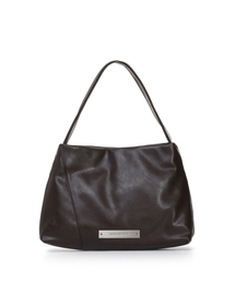 LOOSE BIG CRYSTAL SHOULDER BAG_BROWN
