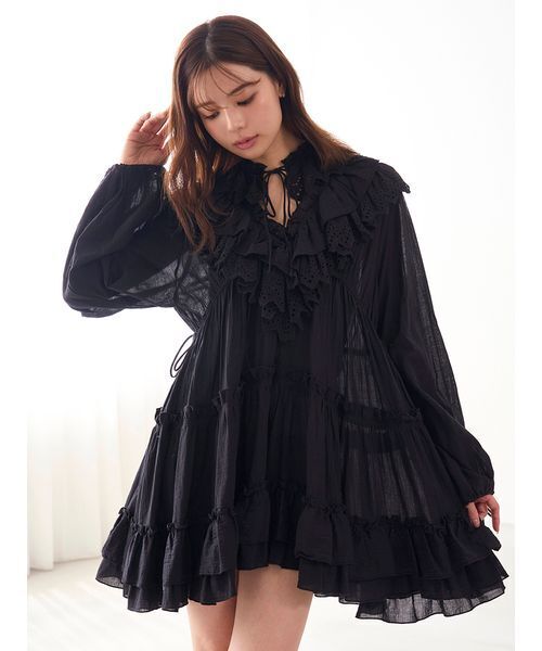 コットンレースBOHOチュニック（その他トップス）｜SNIDEL（スナイデル