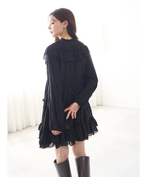 コットンレースBOHOチュニック（その他トップス）｜SNIDEL（スナイデル