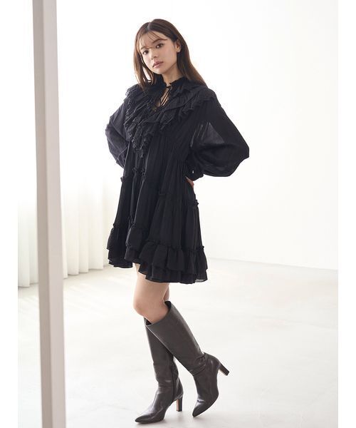 コットンレースBOHOチュニック（その他トップス）｜SNIDEL（スナイデル