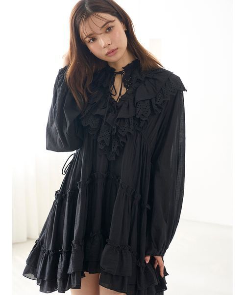 コットンレースBOHOチュニック（その他トップス）｜SNIDEL（スナイデル