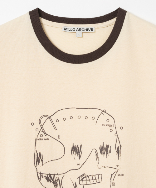 Millo Archive（ミロ アーカイブ）の「モルティングサイクルTシャツ [クリーム]（Tシャツ/カットソー・メンズ・その他・MEDIUM/LARGE/X-LARGE）」の2枚目の写真