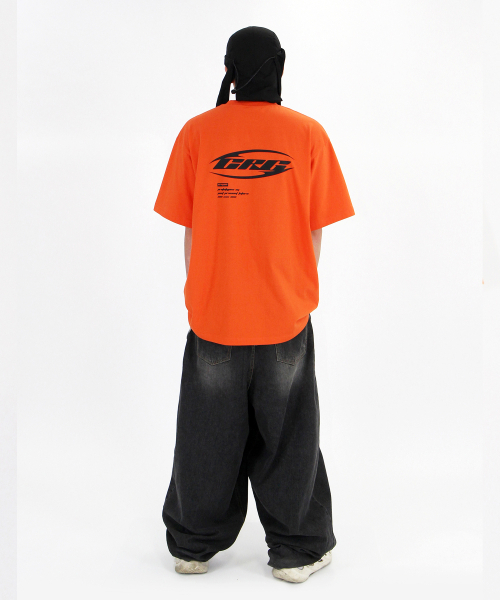 CRIGUN(クリガン)の「CRG Racingセミオーバーフィット半袖ORANGE(Tシャツ/カットソー・レディース・オレンジ・SMALL/MEDIUM/LARGE/X-LARGE/XX-LARGE)」の4枚目の写真