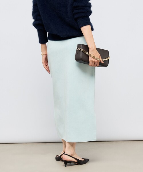ウォッシャブルスエードダンボールタイトスカート（スカート