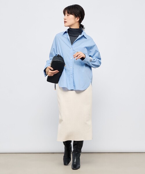 NOLLEY’S Sophi(ノーリーズソフィ)の「ウォッシャブルスエードダンボールタイトスカート(スカート・レディース・ミント/オフホワイト/チャコールグレー・36/34/40/38)」の13枚目の写真