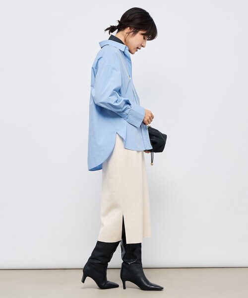 NOLLEY’S Sophi(ノーリーズソフィ)の「ウォッシャブルスエードダンボールタイトスカート(スカート・レディース・ミント/オフホワイト/チャコールグレー・36/34/40/38)」の15枚目の写真