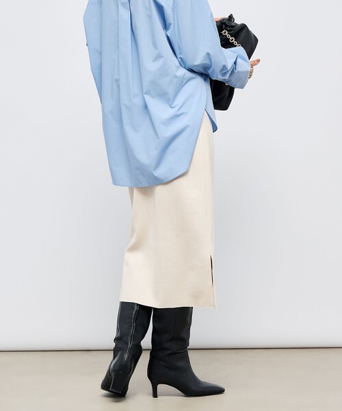 セール】ウォッシャブルスエードダンボールタイトスカート（スカート