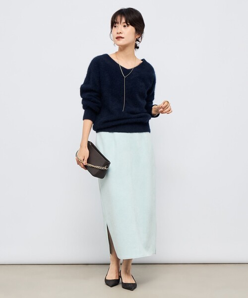 セール】ウォッシャブルスエードダンボールタイトスカート（スカート