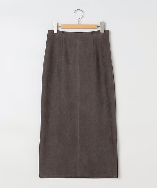 セール】ウォッシャブルスエードダンボールタイトスカート（スカート