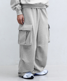 F.ILLUMINATE | イージーカーゴスウェットパンツ-メランジグレー(スウェットパンツ)
