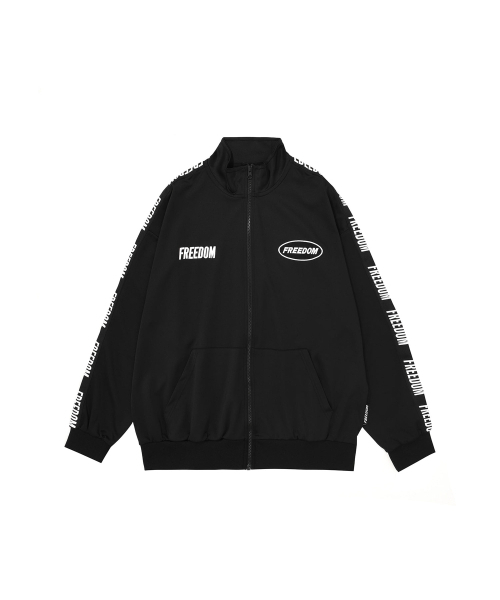 FREEDOM（フリーダム）の「フリーダムレタリングジャージジャケット (ブラック/ホワイト)（ジャージ・メンズ・その他・3XL/LARGE/X-LARGE/2XL/4XL）」の2枚目の写真
