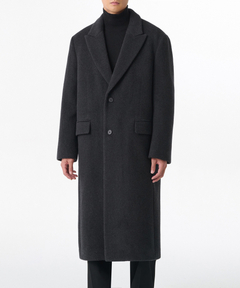 CLEL】Wool Blend Herringbone Tweed Coat / ウールブレンド