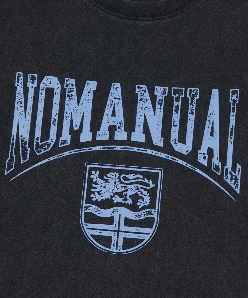 NOMANUAL(NOMANUAL)の「EMBLEM WASHED T-SHIRT - WASHED BLACK(Tシャツ/カットソー・レディース・その他・X-LARGE/SMALL/MEDIUM/LARGE)」の5枚目の写真