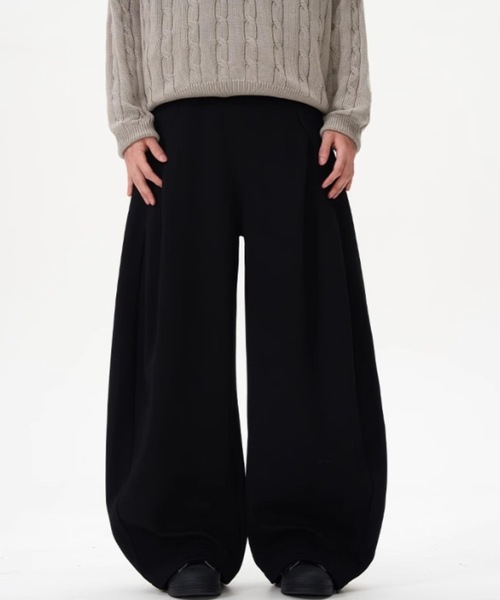 SHEPP（シープ）の「コクーンワイドシルエットスウェットパンツ（スウェットパンツ・メンズ・グレー/ブラック・M/L）」の2枚目の写真