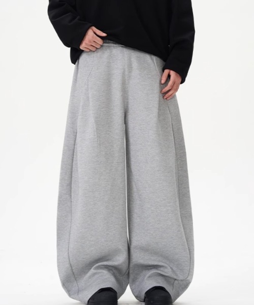 SHEPP（シープ）の「コクーンワイドシルエットスウェットパンツ（スウェットパンツ・メンズ・グレー/ブラック・M/L）」の6枚目の写真