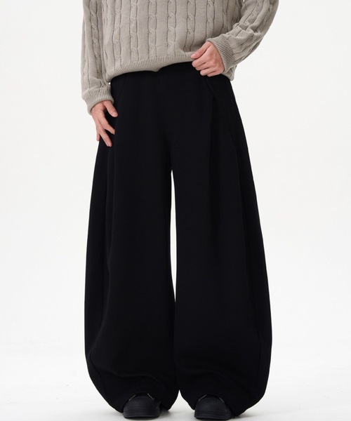 SHEPP（シープ）の「コクーンワイドシルエットスウェットパンツ（スウェットパンツ・メンズ・グレー/ブラック・M/L）」の4枚目の写真