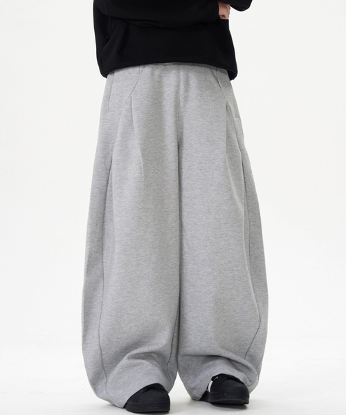 SHEPP（シープ）の「コクーンワイドシルエットスウェットパンツ（スウェットパンツ・メンズ・グレー/ブラック・M/L）」の7枚目の写真