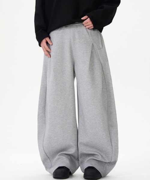 SHEPP（シープ）の「コクーンワイドシルエットスウェットパンツ（スウェットパンツ・メンズ・グレー/ブラック・M/L）」の8枚目の写真