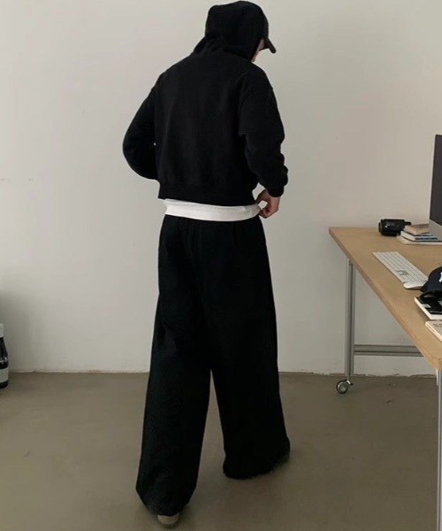 SHEPP（シープ）の「コクーンワイドシルエットスウェットパンツ（スウェットパンツ・メンズ・グレー/ブラック・M/L）」の13枚目の写真