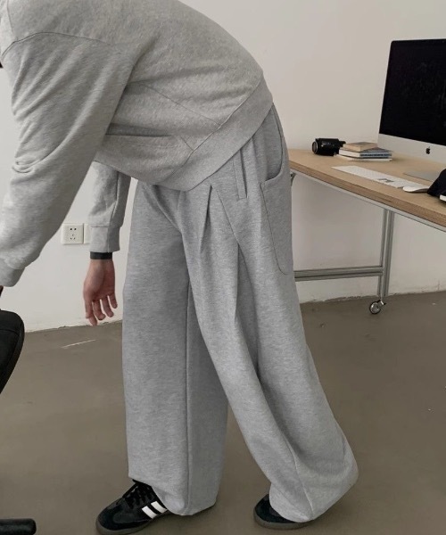 SHEPP（シープ）の「コクーンワイドシルエットスウェットパンツ（スウェットパンツ・メンズ・グレー/ブラック・M/L）」の18枚目の写真