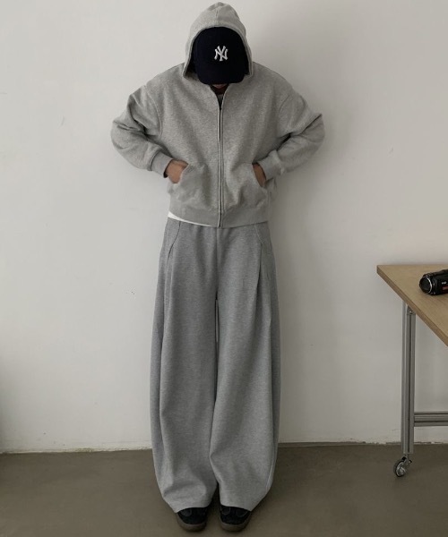 SHEPP（シープ）の「コクーンワイドシルエットスウェットパンツ（スウェットパンツ・メンズ・グレー/ブラック・M/L）」の14枚目の写真