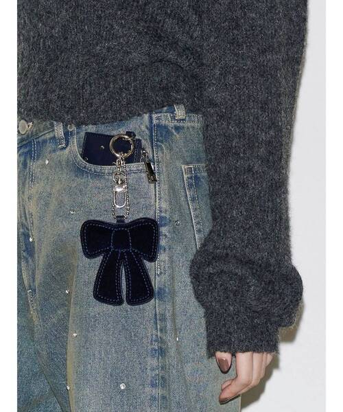 EMODA(エモダ)の「スタッズカードケースミラー(カードケース・レディース・ブラック/ネイビー/ブラウン・FREE)」の9枚目の写真