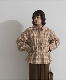 OandI（オーアンドアイ）の「チェックウエストシャーリングシャツ（シャツ/ブラウス）」