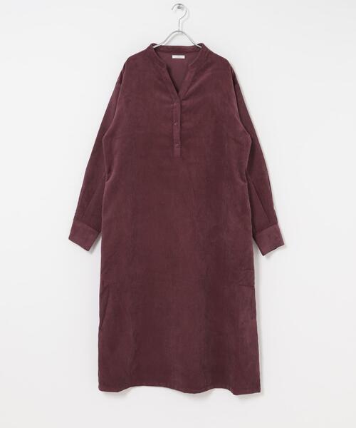 ITEMS URBANRESEARCH（アイテムズ アーバンリサーチ）の「ライトコーデュロイスキッパーワンピース（ワンピース・レディース・チャコールグレー/ブラウン/バーガンディー・FREE）」の20枚目の写真