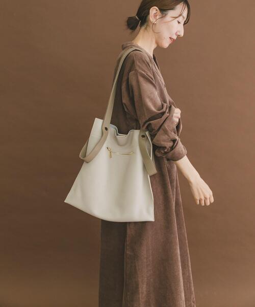 ITEMS URBANRESEARCH（アイテムズ アーバンリサーチ）の「ライトコーデュロイスキッパーワンピース（ワンピース・レディース・チャコールグレー/ブラウン/バーガンディー・FREE）」の8枚目の写真