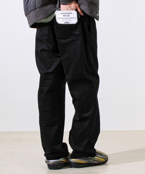 GLOSTER（グロスター）の「【人気シリーズ/UNISEX/4サイズ/7色展開】GOODNESS コールパンツ（その他パンツ・メンズ・ブルー/ホワイト系その他/ブラック/オリーブ/ネイビー/キナリ/チャコールグレー・S/M/L/XL）」の4枚目の写真