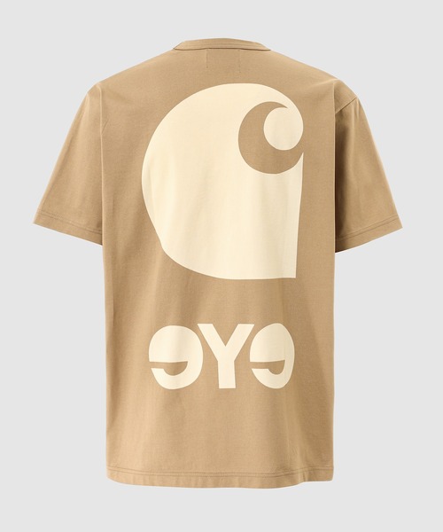 eYe JUNYA WATANABE MAN(アイジュンヤワタナベマン)の「『Carhartt』 W-NAME LOGO PRINT TEE(Tシャツ/カットソー・メンズ・ベージュ・S/M/L/XL)」の1枚目の写真