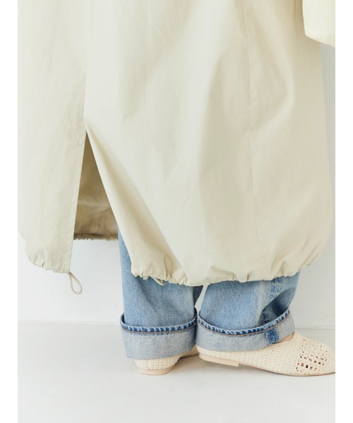 Ungrid（アングリッド）の「2wayステンカラーコート（ステンカラーコート・レディース・ベージュ/アイボリー・SMALL/MEDIUM）」の9枚目の写真