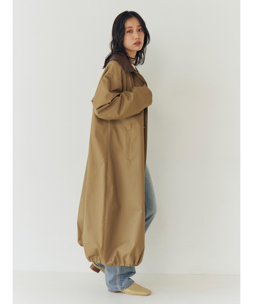 Ungrid（アングリッド）の「2wayステンカラーコート（ステンカラーコート・レディース・ベージュ/アイボリー・SMALL/MEDIUM）」の11枚目の写真