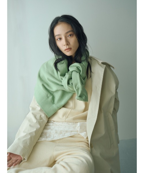 Ungrid（アングリッド）の「2wayステンカラーコート（ステンカラーコート・レディース・ベージュ/アイボリー・SMALL/MEDIUM）」の5枚目の写真