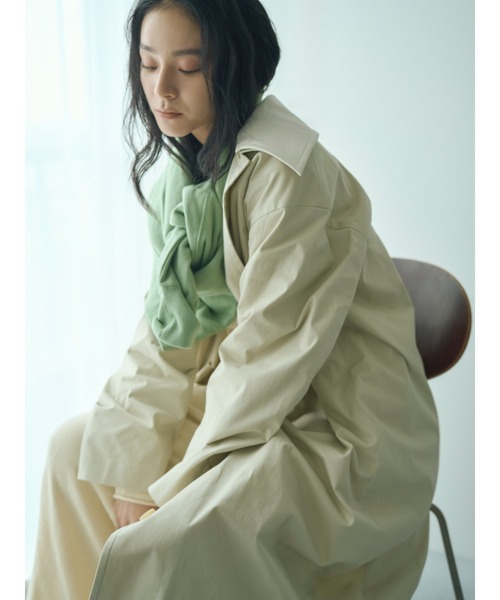 Ungrid（アングリッド）の「2wayステンカラーコート（ステンカラーコート・レディース・ベージュ/アイボリー・SMALL/MEDIUM）」の7枚目の写真