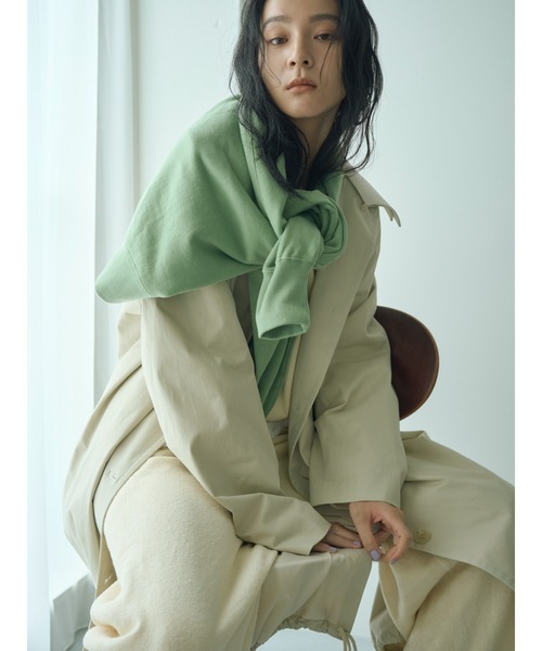 Ungrid（アングリッド）の「2wayステンカラーコート（ステンカラーコート・レディース・ベージュ/アイボリー・SMALL/MEDIUM）」の8枚目の写真