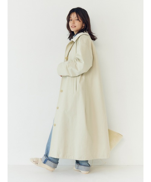 Ungrid（アングリッド）の「2wayステンカラーコート（ステンカラーコート・レディース・ベージュ/アイボリー・SMALL/MEDIUM）」の21枚目の写真