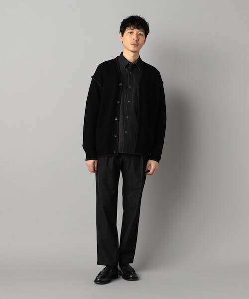 COMME CA MEN(コムサメン)の「ブランケットステッチ カーディガン(カーディガン/ボレロ・メンズ・ネイビー/ブラック・L/M)」の3枚目の写真