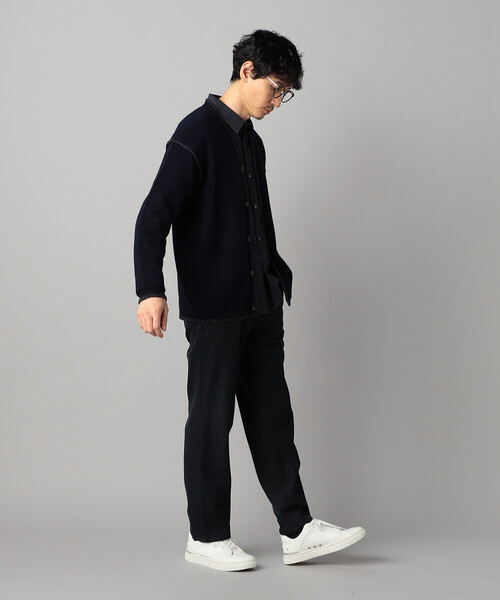 COMME CA MEN(コムサメン)の「ブランケットステッチ カーディガン(カーディガン/ボレロ・メンズ・ネイビー/ブラック・L/M)」の8枚目の写真