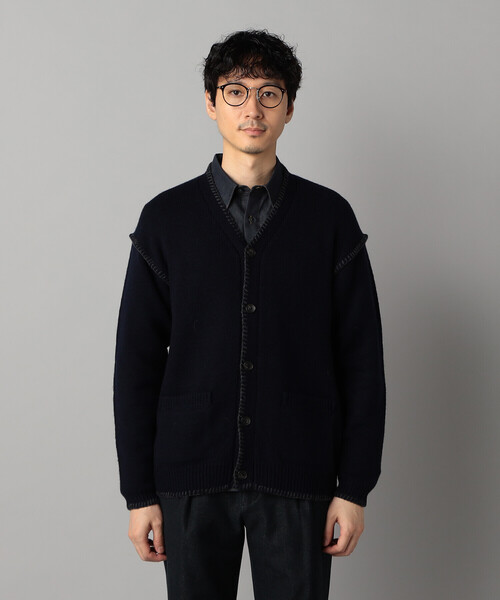 COMME CA MEN(コムサメン)の「ブランケットステッチ カーディガン(カーディガン/ボレロ・メンズ・ネイビー/ブラック・L/M)」の13枚目の写真