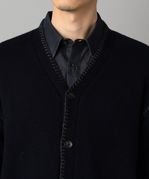 COMME CA MEN(コムサメン)の「ブランケットステッチ カーディガン(カーディガン/ボレロ・メンズ・ネイビー/ブラック・L/M)」の16枚目の写真