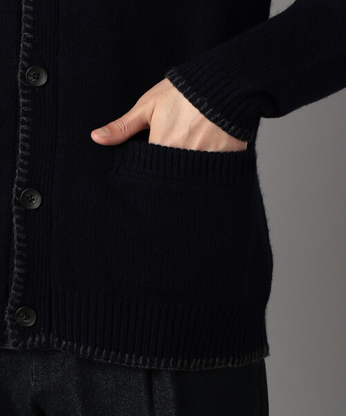 COMME CA MEN(コムサメン)の「ブランケットステッチ カーディガン(カーディガン/ボレロ・メンズ・ネイビー/ブラック・L/M)」の18枚目の写真