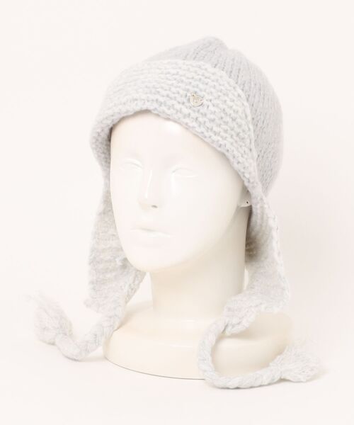 AsRiRe（アスリレイ）の「25aw　配色ニットキャップ（ニットキャップ/ビーニー・レディース・ダークグレー/ライトグレー/ブラウン/ピンク・F）」の9枚目の写真